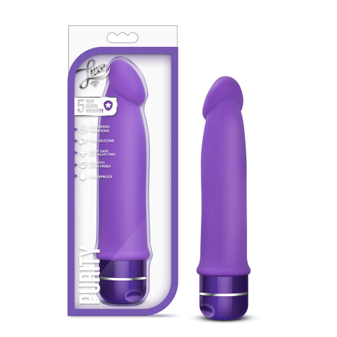 Luxe Purity Purple 7.5 Inch Silicone Vibrator Vibrators
