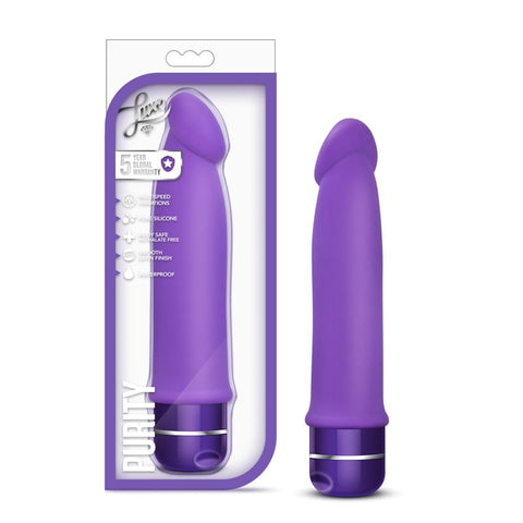 Luxe Purity Purple 7.5 Inch Silicone Vibrator Vibrators