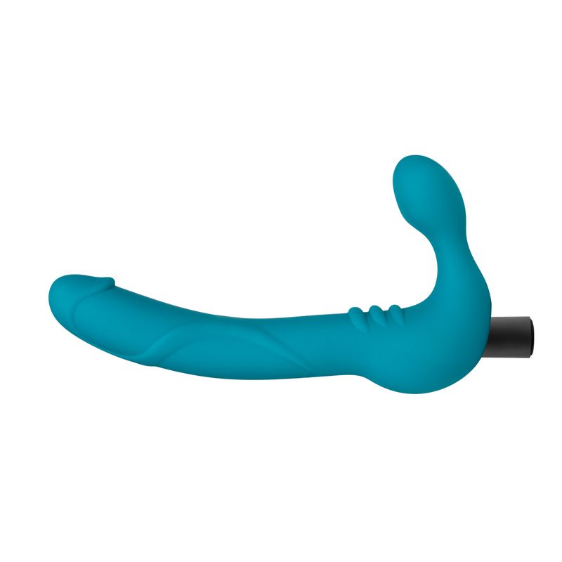 Temptasia Luna 9 Inch Strapless Silicone Dildo in Teal > Dildos > Strapless Strap Ons