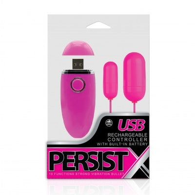 Persist X 10 Function Dual Bullets with USB Rechargeable Controller Pink Default Title BULLETS