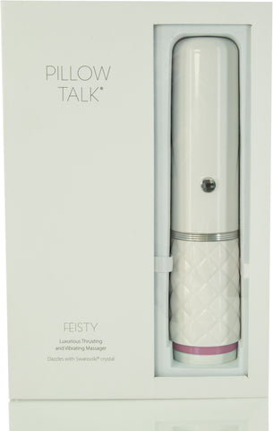 Pillow Talk Feisty Pink Thrusting Vibrator with Silicone DONGS Thrusting