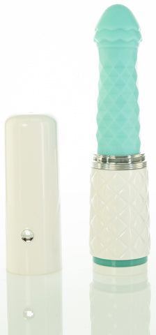 Pillow Talk Feisty Teal Thrusting Vibrator with Silicone DONGS Thrusting