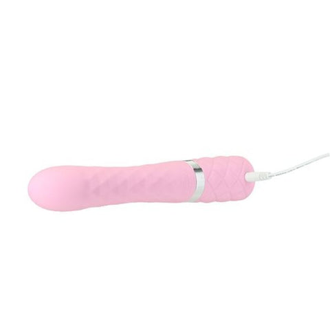 Pillow Talk Lively Pink Rabbit Dual Massager 8 Inch Clitoral Stimulator > Vibrators > Ladies > Rabbit