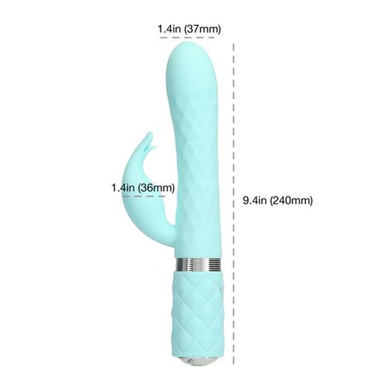 Pillow Talk Lively Rabbit Vibrator with Clitoral Stimulator