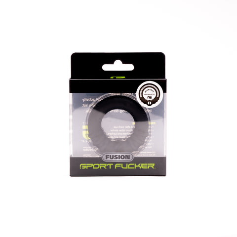 HOLESHOT Fusion Cock Ring Regular 32mm Diameter Silicone Black COCK RINGS