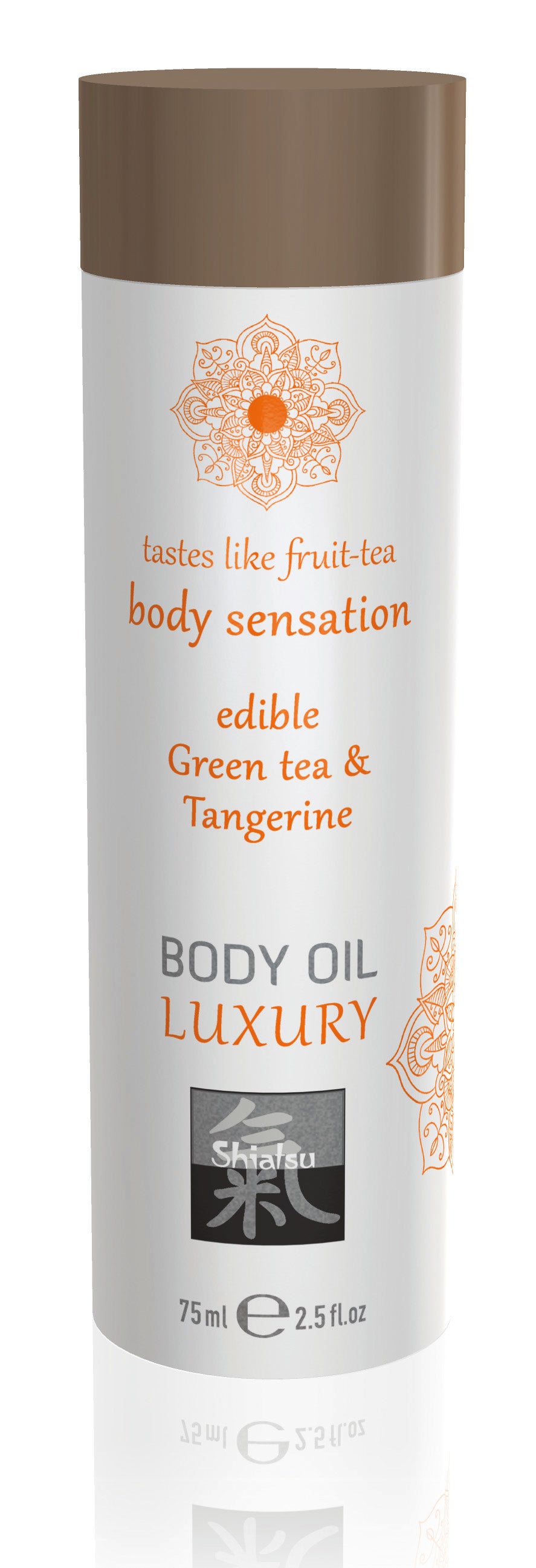 Shiatsu Luxury Edible Body Oil Green Tea and Tangerine 8 Ounce Default Title > Essentials > Massage Oil
