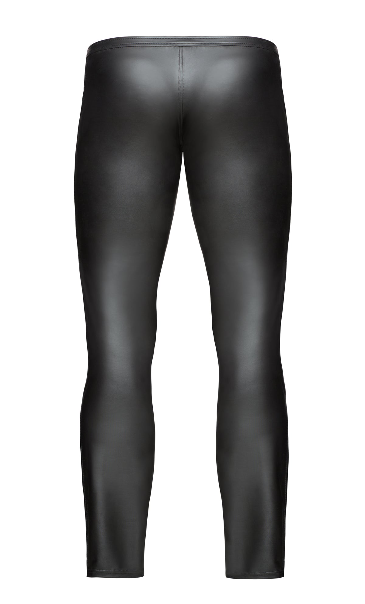 Wet Look Black Pants with Zipper Detail – Soft Form-Fitting Long Pants for Men > Clothes > Mens Latex