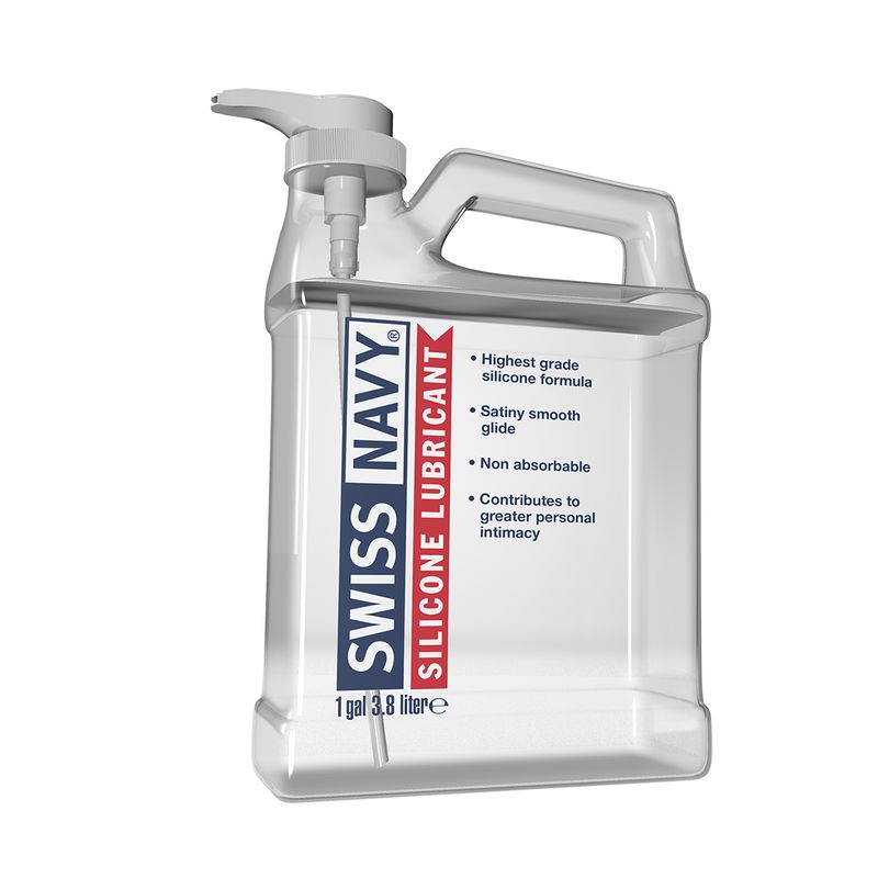 Swiss Navy Silicone Lubricant 1 Gallon 3.8 Liters Long Lasting Glide