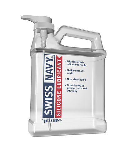 Swiss Navy Silicone Lubricant 1 Gallon 3.8 Liters Long Lasting Glide Default Title Silicone Lubricant