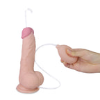 Soft Ejaculation Cock With Ball 8 Inch Realistic Soft Silicone Dildo > Dildos > Squirting Dildos