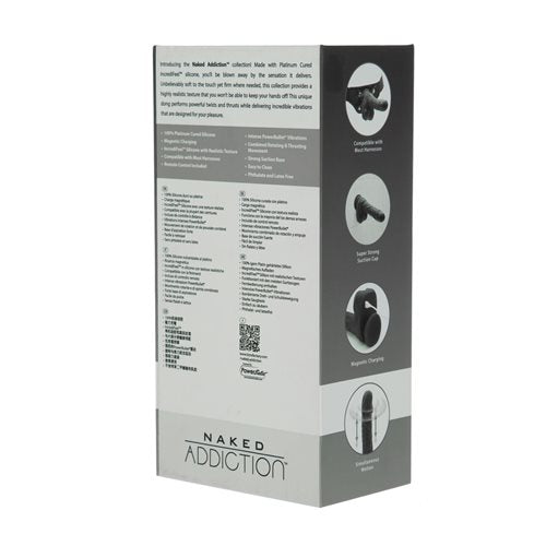 Naked Addiction The Freak Noir 8.6 Inch – Platinum Cured Silicone Vibrating Rotating and Thrusting Dong > Vibrators > Realistic Vibrators