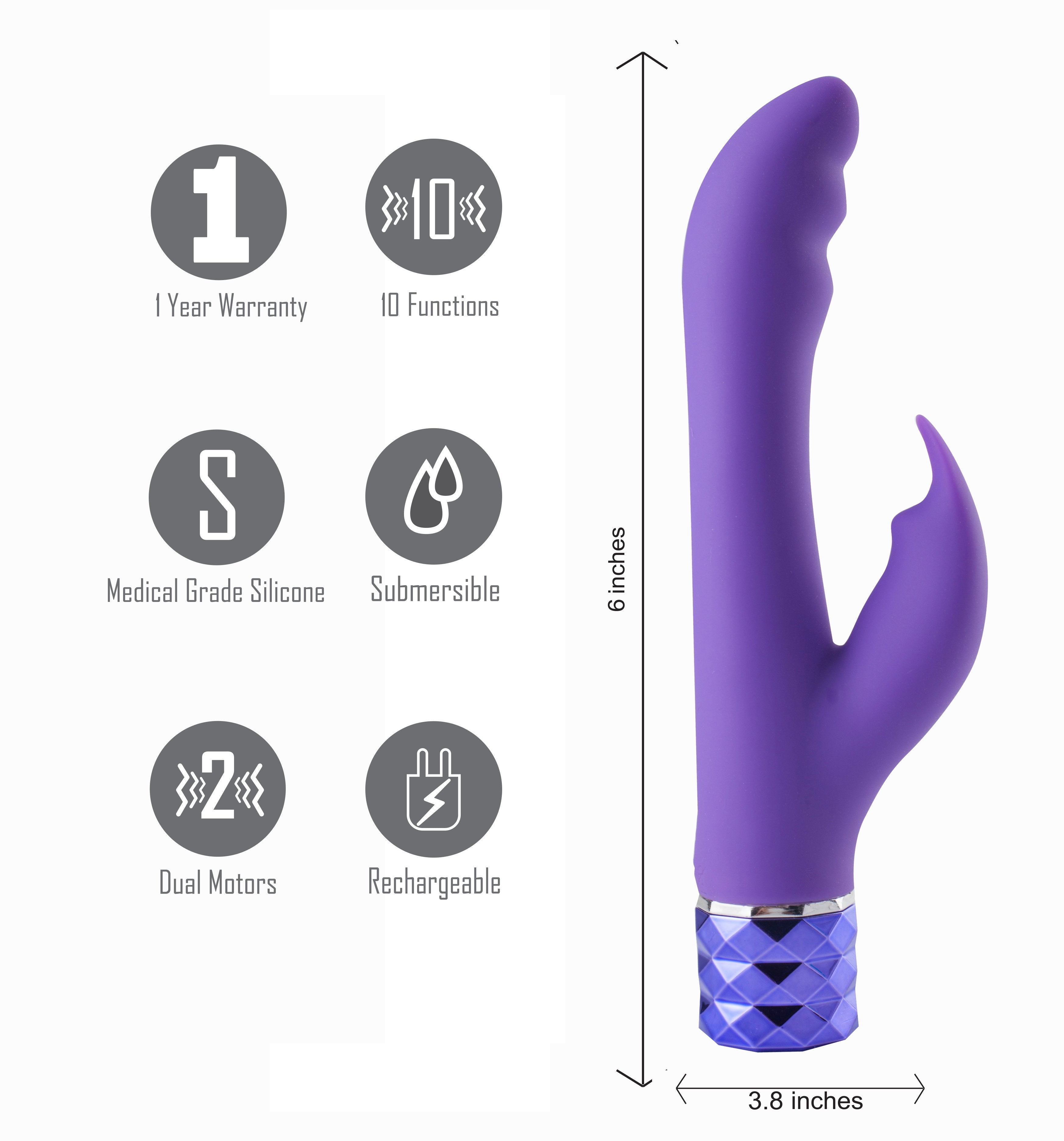 Maia Hailey 15.2 cm Rabbit Vibrator > Vibrators > Ladies > Rabbit