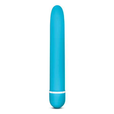 Rose Luxuriate Blue 7 Inch Vibrator with Satin Finish Vibrators