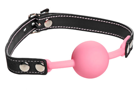 Glow Gag Glow in the Dark Silicone Ball Gag Pink Gags