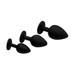 Dirty Words Anal Plug Set – Premium Silicone Training Butt Plug Set Black > Anal Range > Butt Plug Kits