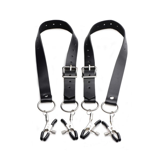 Labia Spreader Straps with Clamps