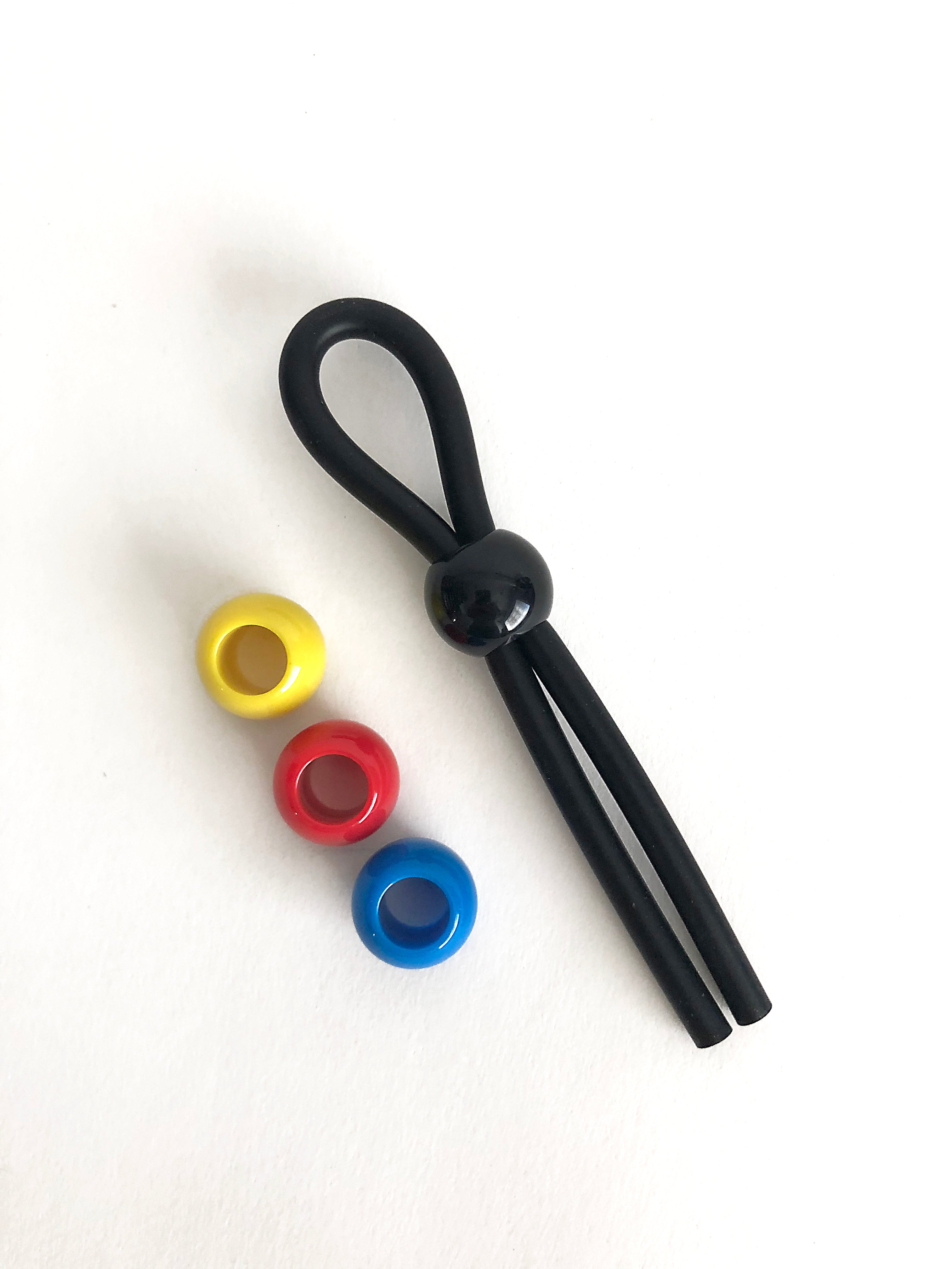 Cock Leash Single Black Adjustable Cock Ring and Control > Cock Ring > Adjustable Main image