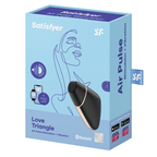 Satisfyer Love Triangle App Enabled Clitoral Massager – Rechargeable Silicone Vibrator > Sex Toys For Ladies > Air Pulsation