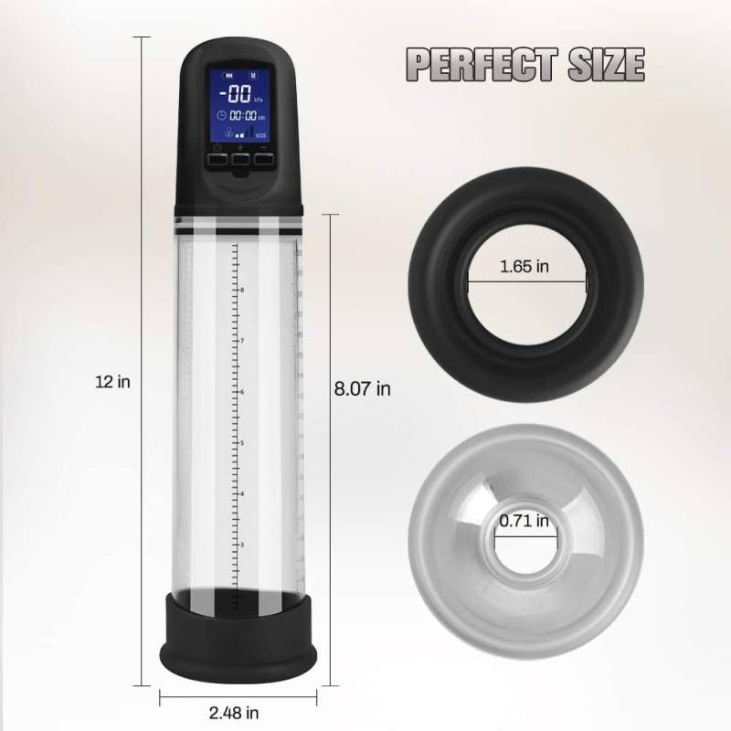 USB Rechargeable Automatic Penis Pump With LCD Measurement Display > Pumps > Penis Pumps Electric