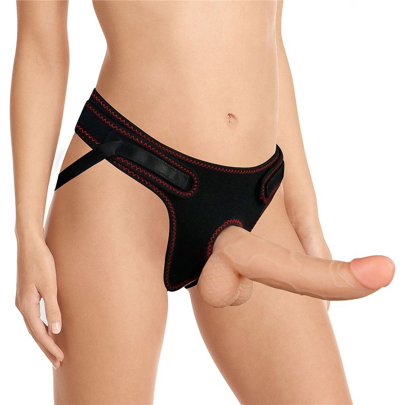 Easy Strap-on Set 8.5" (Flesh) > Dildos > Strap On Harnesses