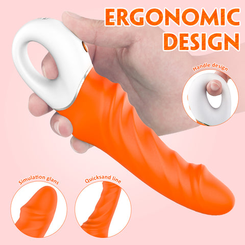 Tornado G-Spot Orange 231mm Long G-Spot Stimulator Vibrators - G Spot