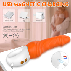 Tornado G-Spot Orange 231mm Long G-Spot Stimulator VIBRATORS