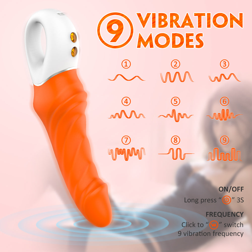 Tornado G-Spot Orange 231mm Long G-Spot Stimulator > Sex Toys For Ladies > G-Spot Vibrators