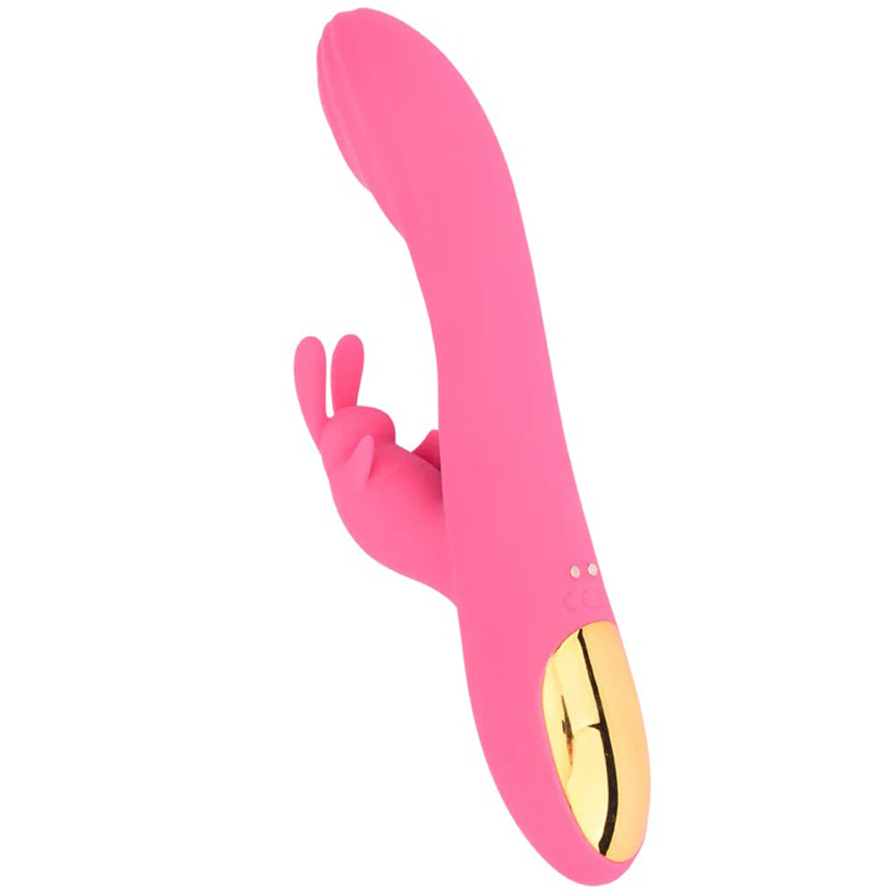 Intimately GG The GG Rabbit Vibe Bright Pink Food-Grade Silicone with Gold Accents Secondary image