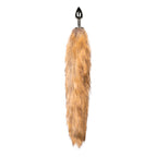 Fox Tail No 1 Silver Plug with Faux Fur Tail and Aluminum Butt Plug > Anal Range > Tail Butt Plugs
