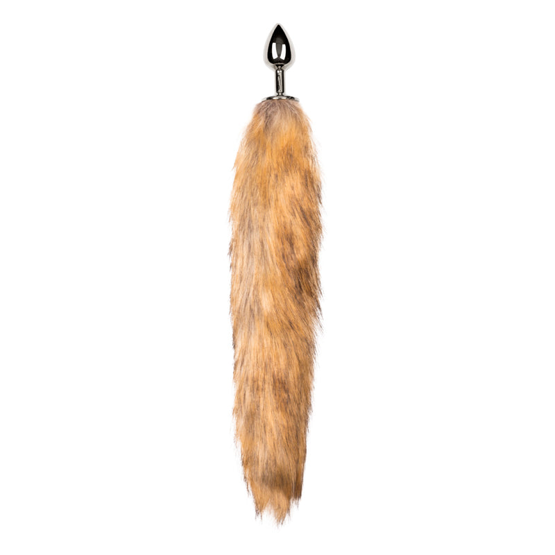 Fox Tail No 1 Silver Plug with Faux Fur Tail and Aluminum Butt Plug > Anal Range > Tail Butt Plugs