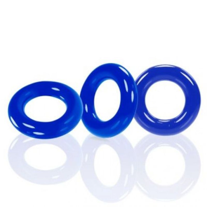 Willy Rings Pool Blue 3-Pack Super-Stretch Cockrings Blue > Cock Ring > Sets