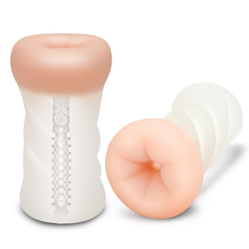 Zolo Masturbator Clear Backdoor Textured Stroker Experience > Sex Toys For Men > Masturbators > Manual