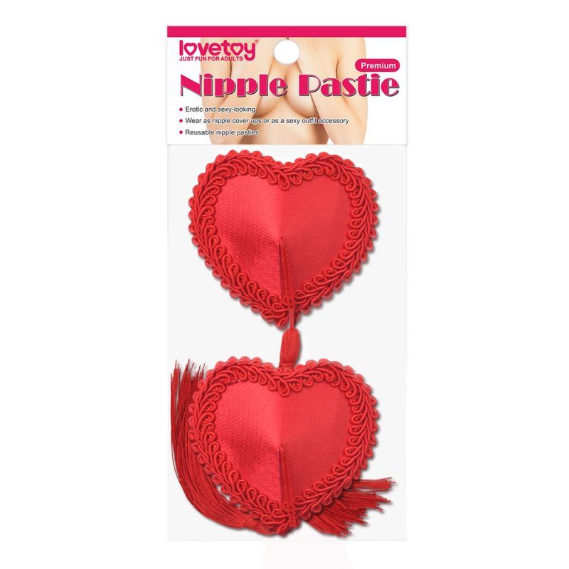 Reusable Red Heart Tassels Nipple Pasties > Clothes > Pasties