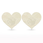 Lace Heart and Flower Nipple Pasties Twin Pack > Clothes > Pasties