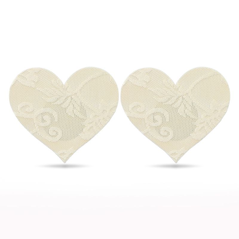 Lace Heart and Flower Nipple Pasties Twin Pack > Clothes > Pasties