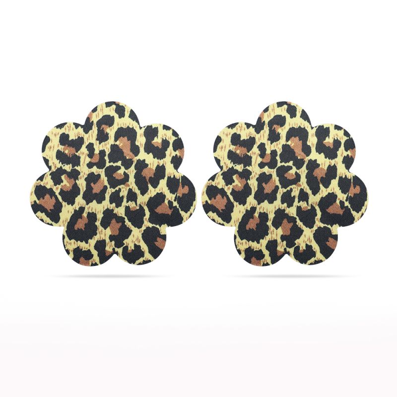 Leopard Print Nipple Pasties Twin Pack – Adhesive Fashion Accessories > Clothes > Pasties