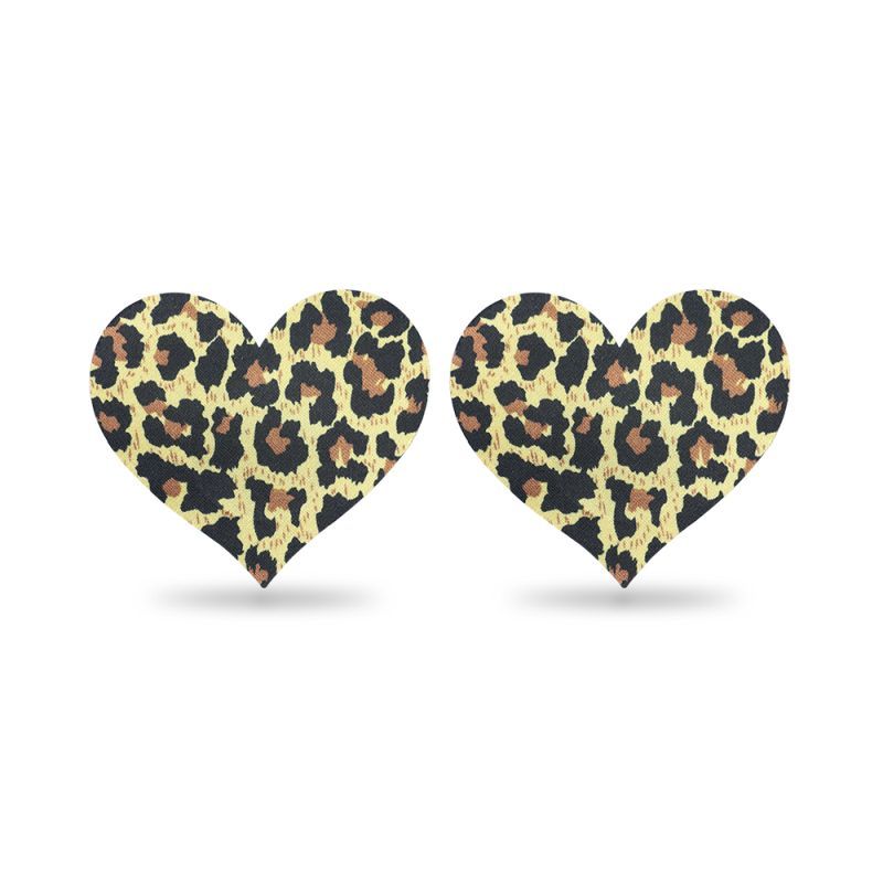 Leopard Print Nipple Pasties Twin Pack – Adhesive Fashion Accessories > Clothes > Pasties