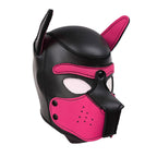 Puppy Play Mask (Pink) – Neoprene Rubber Role-Playing Mask Pink > Bondage Gear > Masks