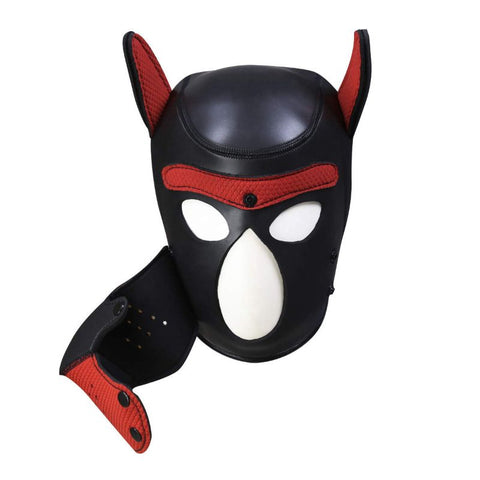 Puppy Play Mask Red – Neoprene Rubber Mask Masks