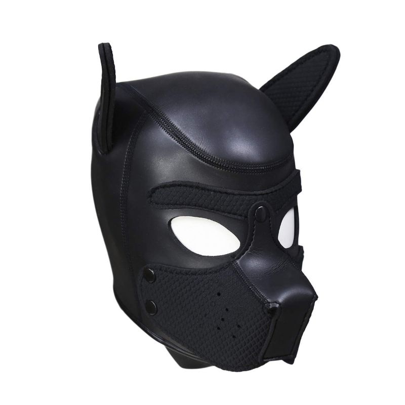 Puppy Play Mask (Black) – Neoprene Rubber > Bondage Gear > Masks