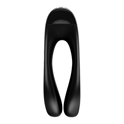 Satisfyer Candy Cane Finger Vibrator Black Dual Motor > Sex Toys For Ladies > Finger Vibrators