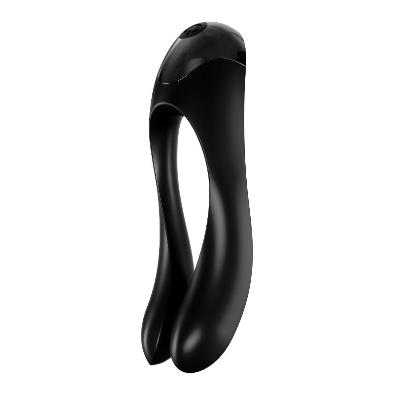 Satisfyer Candy Cane Finger Vibrator Black Dual Motor > Sex Toys For Ladies > Finger Vibrators