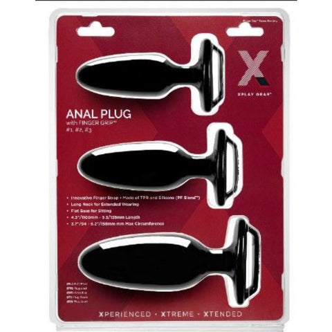 Xplay Finger Grip Plug Starter Kit for Ultimate Pleasure Experience > Anal Range > Butt Plug Kits