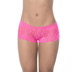 Lace Boyshort Panties in Hot Pink Ultra Soft Stretch Lace Pink Medium > Clothes > Panties