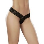 Sexy Lace Thong Black Black Medium > Clothes > Panties