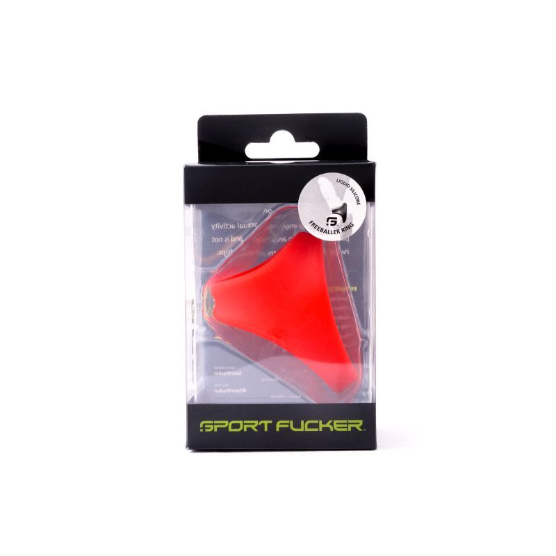 Freeballer Ring (Red) – Premium Cock Sling Red > Cock Ring > Sling