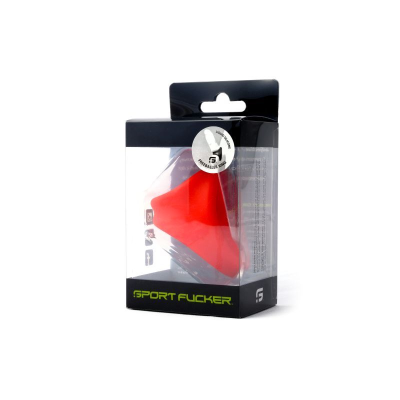 Freeballer Ring (Red) – Premium Cock Sling > Cock Ring > Sling