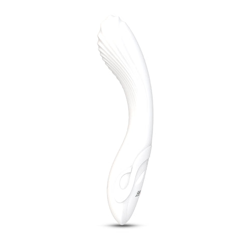 Flexible Bending Silicone Vibrator White 200mm x 47mm White Electric Massager