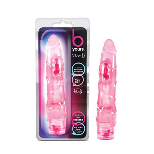 B Yours Vibe No 1 Pink Realistic 9 Inch Vibrator