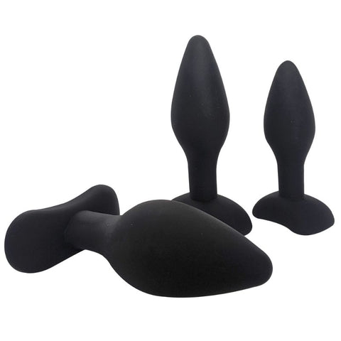 Brutus Anal Training Kit – Silicone Progressive Anal Plug Set 3 Pc > Anal Range > Butt Plug Kits